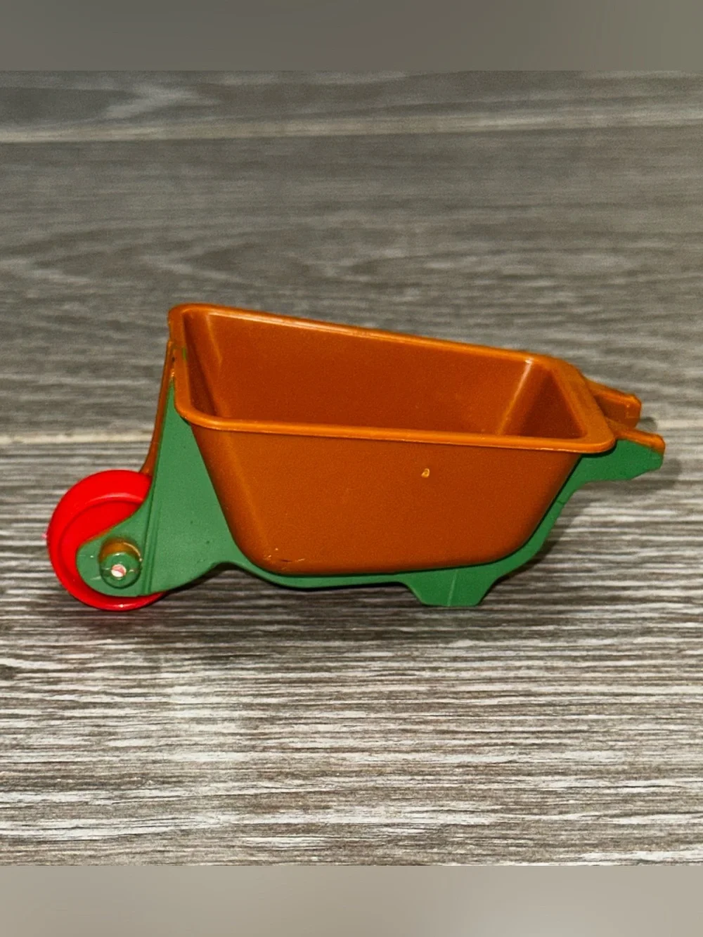 Playmobil brown wheelbarrow